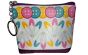 Sewing Themed Fabric Coin Purse With Keyring, Button and Pin Design