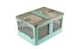 <strong>Plastic Folding Storage Box on Wheels</strong> <span>98l Blue Stackable Bins with 5 doors for Craft, Sewing, Home and Office Storage</span> <em>Sew Stylish YN8888-Blue</em>