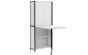 <strong>Craft/Sewing Armoire</strong> <span>White Storage Cabinet with Black Frame & Legs,Table with swing out leg,Multipurpose: Quilting/Craft Table/Computer Desk/Kitchen Table</span> <em>Sewing Online 13387</em>