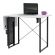 <strong>Sewing Table with Fold-out Storage Panel</strong> <span>White/Black Legs, Sewing Machine Table with Adjustable Platform, Drop Leaf Extension, Storage Hooks and Baskets, For Quilting and Craft</span> <em>Sewing Online 13396</em>