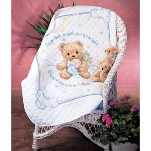 Cuddly Bear Stamped Cross Stitch Kit Dimensions D13065
