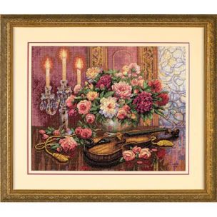 Romatic Floral Cross Stitch Kit Dimensions D35185