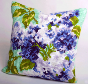Double Lilac Cushion Kit Collection D'Art CD5065