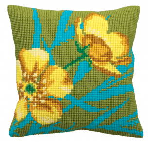 Golden Button Cushion Kit Collection D'Art CD5138