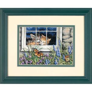 Feline Love Cross Stitch Kit Dimensions D65051