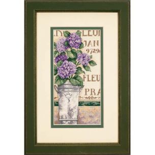 Hydrongea Floral Cross Stitch Kit Dimensions D65092