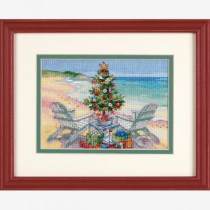 Christmas On The Beach Christmas Cross Stitch Kit Dimensions D70-08832