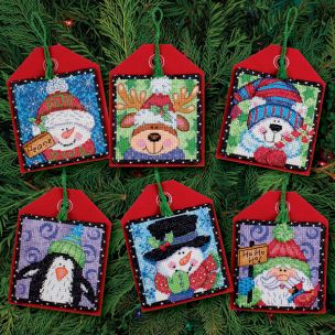 Christmas Pals Ornaments Christmas Cross Stitch Kit Dimensions D70-08842
