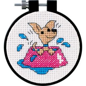 Perky Puppy Beginners Cross Stitch Kit Dimensions D73039
