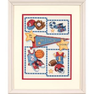 Little Sports Cross Stitch Kit Dimensions D73256