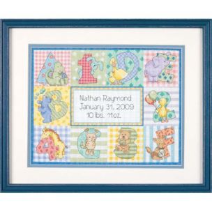 Zoo Alphabet Cross Stitch Kit Dimensions D73472