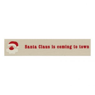 Berisfords 15mm Pumice Santa Claus is Coming To Town Ribbon (4m spool) Berisfords Ribbon C1410215-1