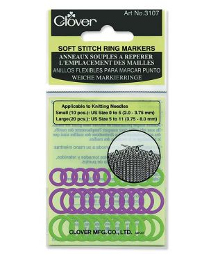 Soft Stitch Ring Marker Clover CL3107