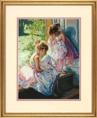 Ballerina Dreams Gold Counted Cross Stitch Kit Dimensions D70-35280