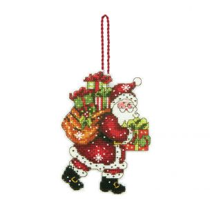 Counted Cross Stitch: Ornament: Santa with Bag Dimensions D70-08912