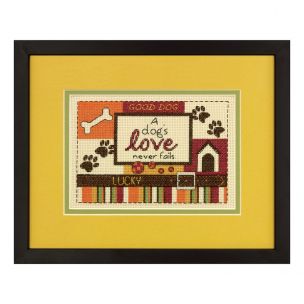 Counted Cross Stitch: A Dog's Love Dimensions D70-65124