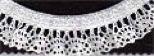 Cotton Elasticated Lace 25mm Essential Trimmings ET293----