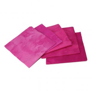 Pink Textured Pattern of 5 Cotton Fat Quarters Sewing Online FE0094