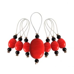 Zooni: Bead Stitch Markers: Tangerine Knitpro KP10934