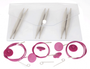 Nova Metal Interchangeable Needle Set :: Chunky Knitpro KP10603