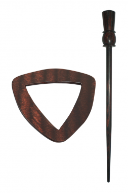 Symfonie Wood Rose Shawl Pins With Stick :: Electra Knitpro KP20830