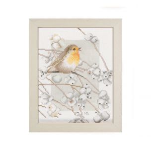 Counted Cross Stitch Kit: Robin (Evenweave) Lanarte PN-0008056