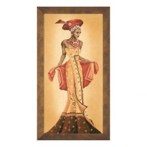 Counted Cross Stitch Kit: African Fashion I (Evenweave) Lanarte PN-0008096