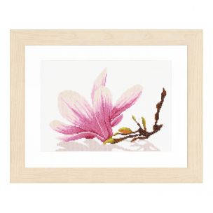 Counted Cross Stitch Kit: Magnolia Twig (Evenweave) Lanarte PN-0008162