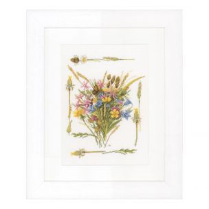Counted Cross Stitch Kit: Field Bouquet (Aida) Lanarte PN-0148166