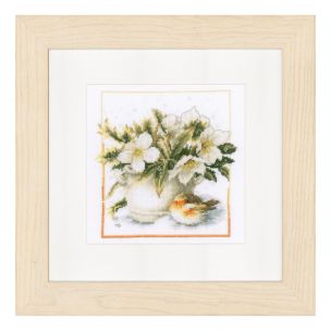 Counted Cross Stitch Kit: Sheltering Robin (Evenweave) Lanarte PN-0154471