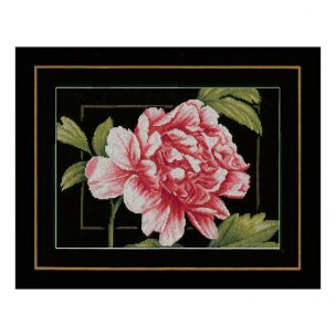 Counted Cross Stitch Kit: Pink Rose (Aida) Lanarte PN-0155749