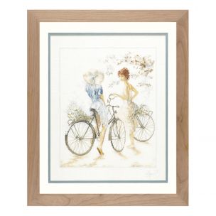 Lanarte PN-0007949 Girls On Bicycle Counted Cross Stitch Kit Lanarte PN-0007949