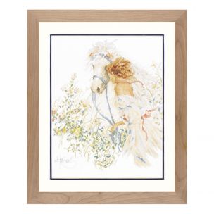 Lanarte PN-0007952 Horse And Flowers Counted Cross Stitch Kit Lanarte PN-0007952