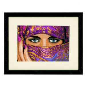 Lanarte PN-0021221 Veiled Woman Counted Cross Stitch Kit Lanarte PN-0021221