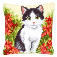 Cross Stitch Cushion : Cat 4 Vervaco PN-0143701