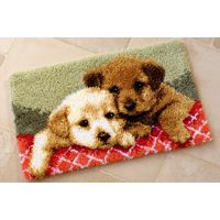 Latch Hook Rug: Puppies Vervaco PN-0143943