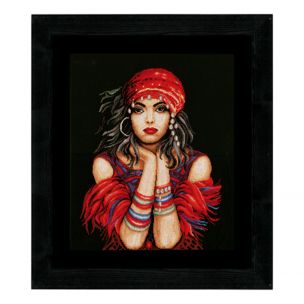 Lanarte PN-0144529 Gypsy Girl Counted Cross Stitch Kit Lanarte PN-0144529