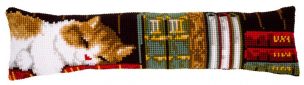 Cross Stitch Draft Excluder Cat Sleeping Vervaco PN-0148238