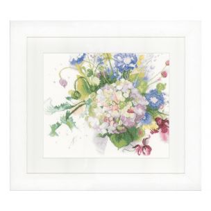 Lanarte PN-0151018 Hortensia Linen Counted Cross Stitch Kit Lanarte PN-0151018