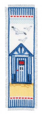 Counted Cross Stitch Kit Bookmark Beach Hut Vervaco PN-0144278