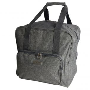 Large Overlocker Bag Heather Grey | 38 x 36 x 33cm | Carry Bag for Janome, Brother, Singer, Bernina and Most Overlockers Sew Stylish PT650-HEATHER-GREY