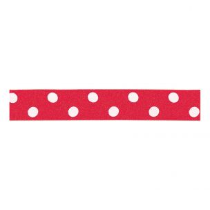 Berisfords 15mm Polka Dot Ribbon (20m spool) Berisfords Ribbon R12251-15---