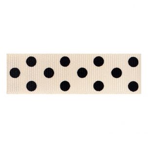 Berisfords 15mm Spotty Grosgrain Ribbon (20m spool) Berisfords Ribbon R13461-15---