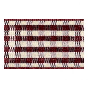 Berisfords 25mm Natural Gingham Ribbon (20m spool) Berisfords Ribbon R1438-25---