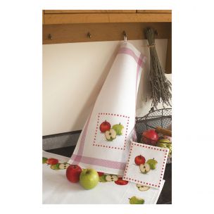 Counted Cross Stitch: Pot Holders: Apples Vervaco PN-0013626