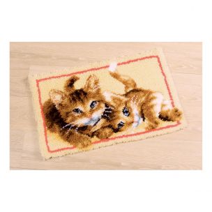 Latch Hook Rug: Kittens Vervaco PN-0145610