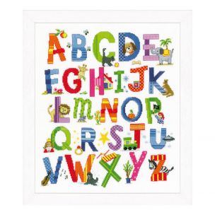 Counted Cross Stitch Kit: Animal Alphabet Vervaco PN-0146016