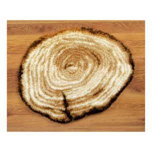 Latch Hook: Shaped Rug: Tree Stump Vervaco PN-0146159