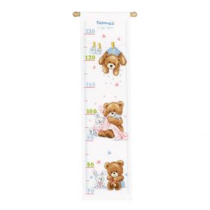 Counted Cross Stitch: Height Chart: Lovely Bears Vervaco PN-0147440