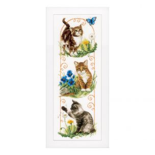 Counted Cross Stitch: Cats Exploring Vervaco PN-0148160